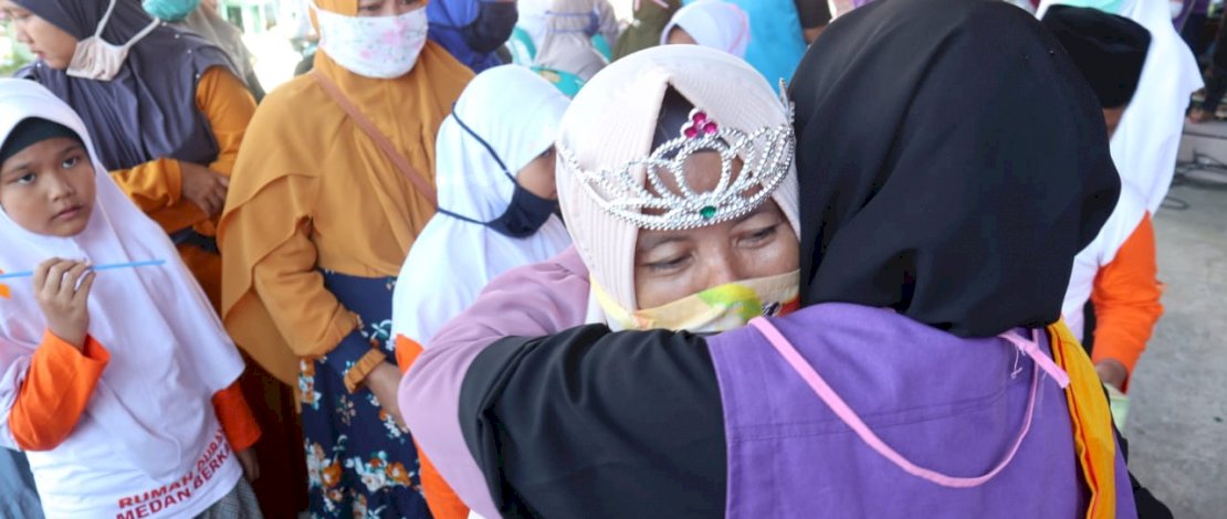 Suasana Peresmian Rumah Quran Medan Berkah di Medan Marlen, Senin (16/11/2020).
