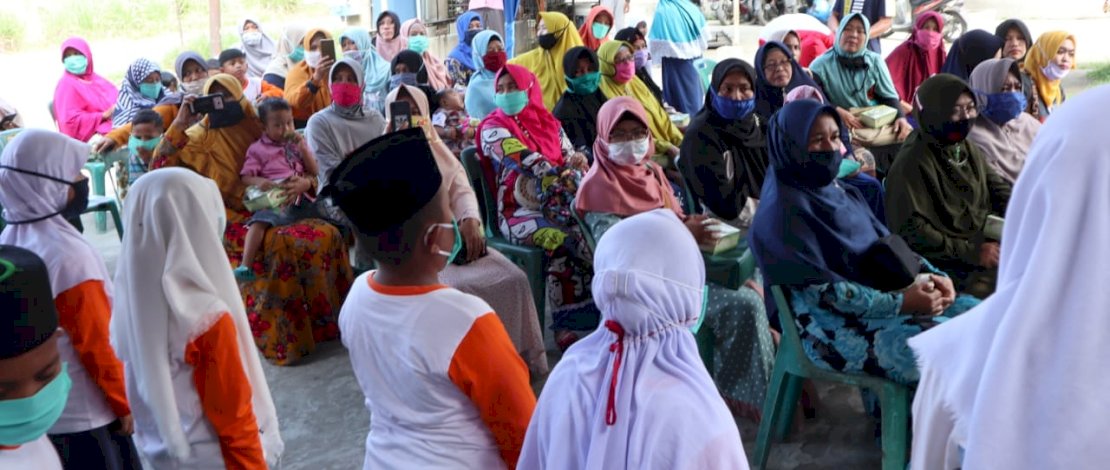Suasana Peresmian Rumah Quran Medan Berkah di Medan Marlen, Senin (16/11/2020).