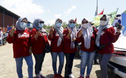 Taat Protokol Kesehatan, Relawan Appi-Rahman Serbu Wilayah Utara Makassar