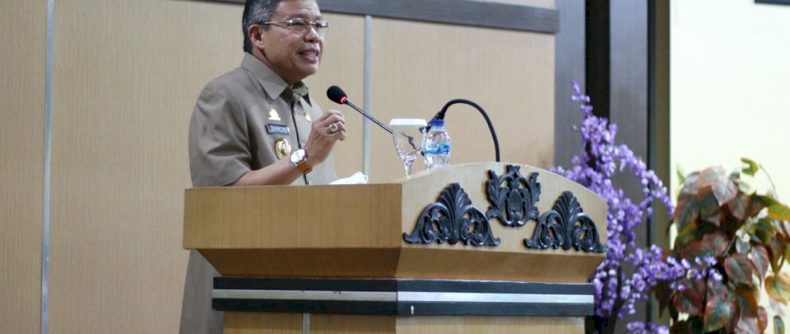 Wali Kota Parepare, Taufan Pawe , saat Rapat Paripurna dengan agenda Jawaban Walikota atas Pandangan Umum Fraksi-fraksi DPRD Parepare, Rabu, (18/11/2020).