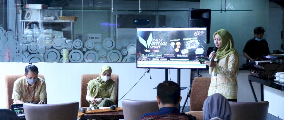 Suasana konferensi pers Kalla Virtual Sport, Kamis, 19 November 2020.