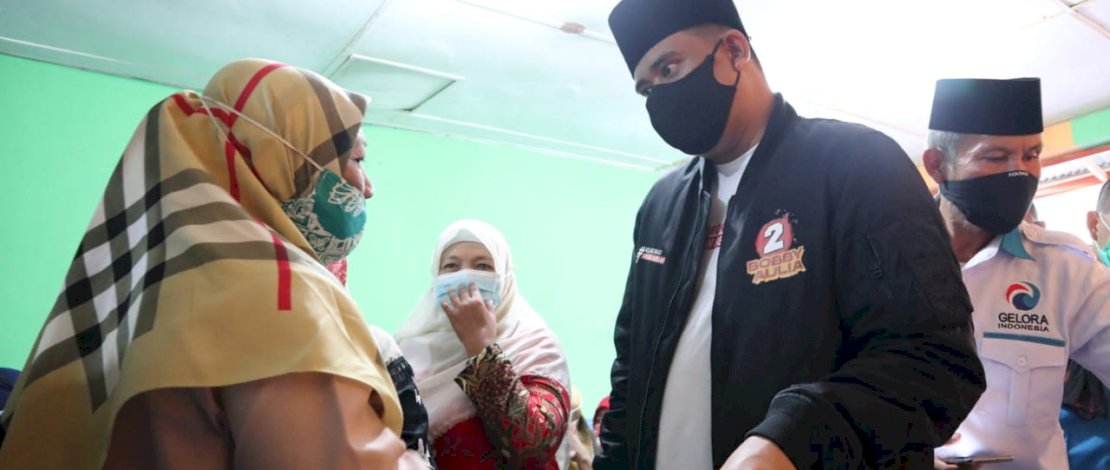 Bobby Nasution bertemu dengan pelaku UMKM, Minggu (23/11/2020).