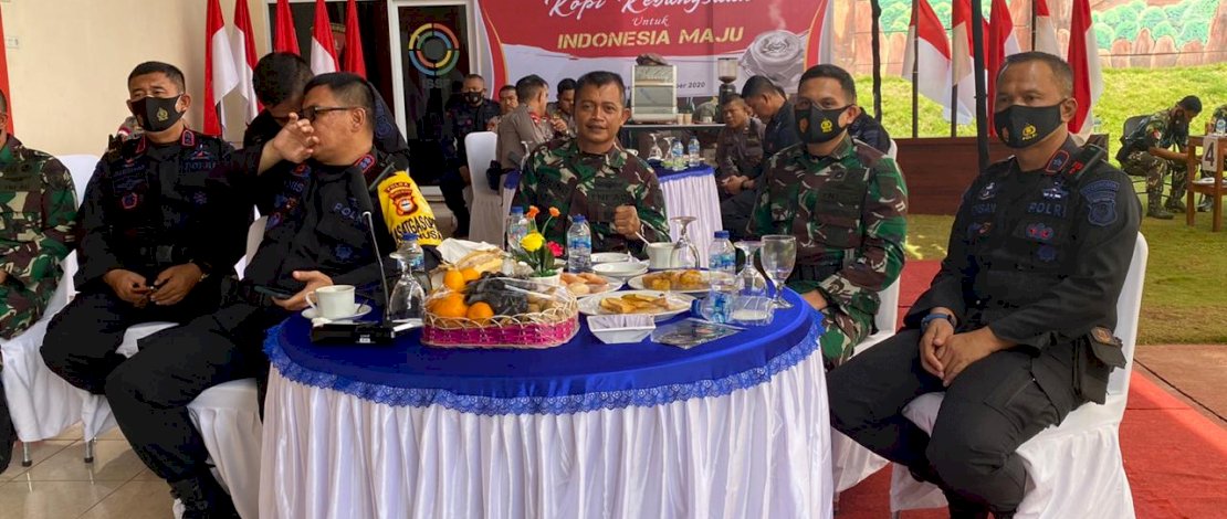 Satbrimob Polda Sulsel r Coffe Morning Bareng Danyon TNI Satbrimob Polda Sulsel r Coffe Morning Bareng Danyon TNI