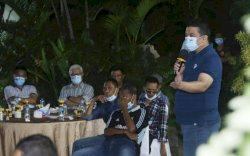 Erwin Aksa Kumpul Bareng Tokoh Sepak Bola dan Mantan Pemain PSM, Makassar Butuh Pemimpin Baru