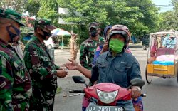 Tentara Ikut Tertibkan Warga di Barru Agar Mematuhi Protokol Kesehatan