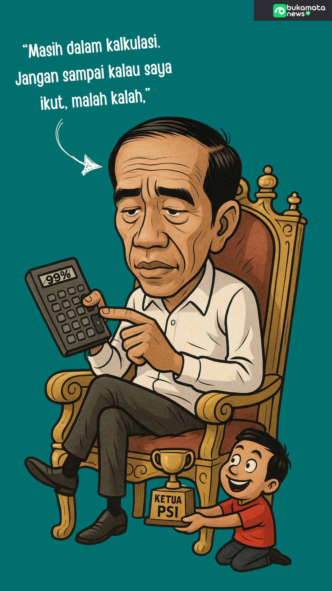 Jokowi Tak Mau Kalah Kalau Maju Perebutkan Kursi Ketum PSI